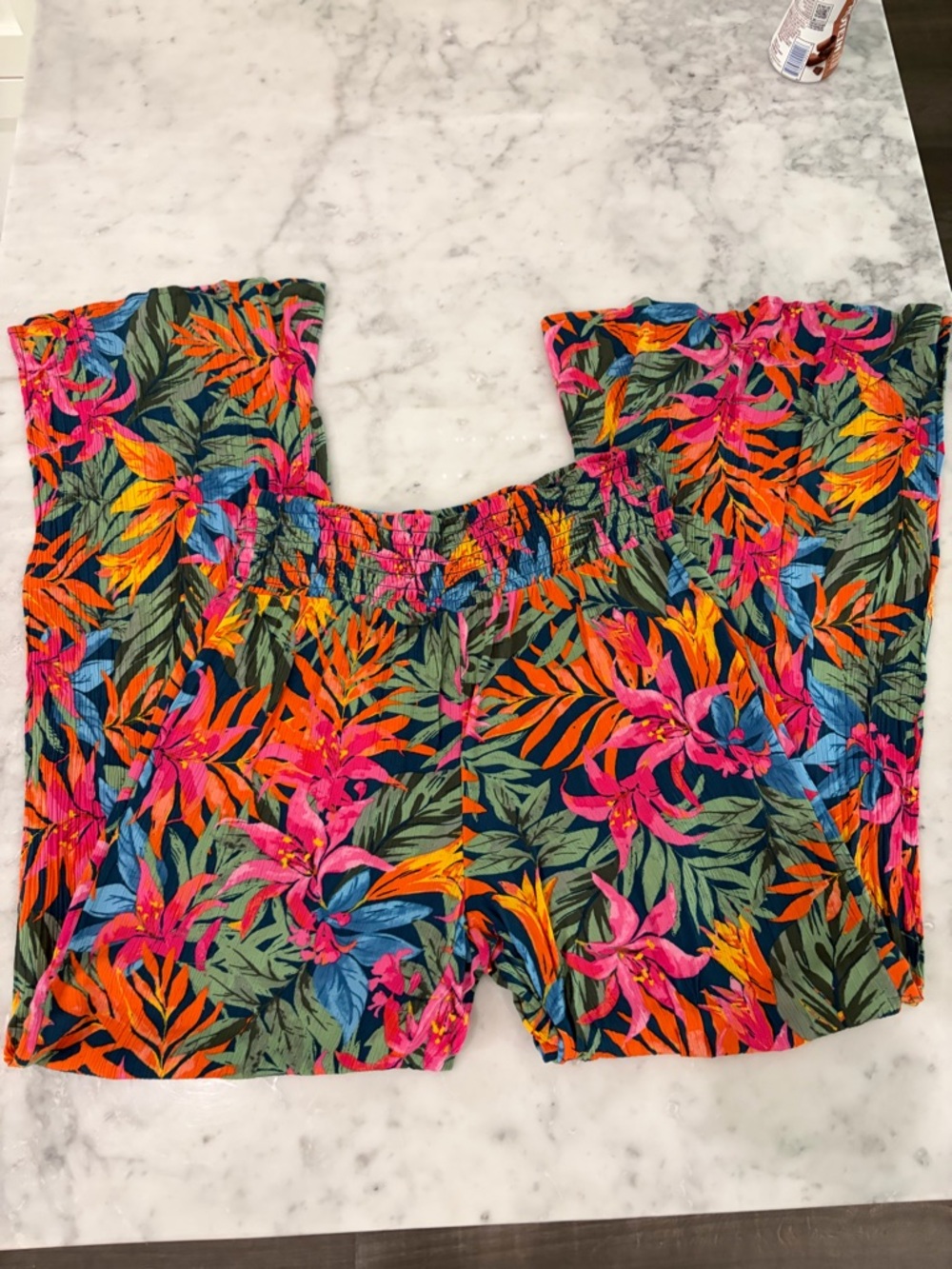Shade & Shore Tropical Floral Swim Coverup/ beach style pants